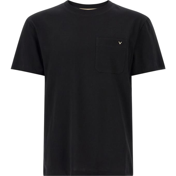 Valentino Garavani Zwarte Katoenen T-shirt