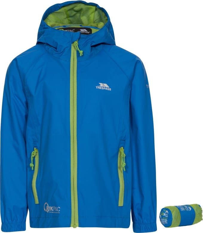 Trespass Qikpac Jas Blauw 3-4 Years Jongen