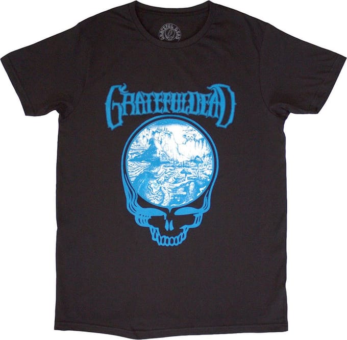 Grateful Dead - Mushrooms Heren Tshirt - L - Zwart