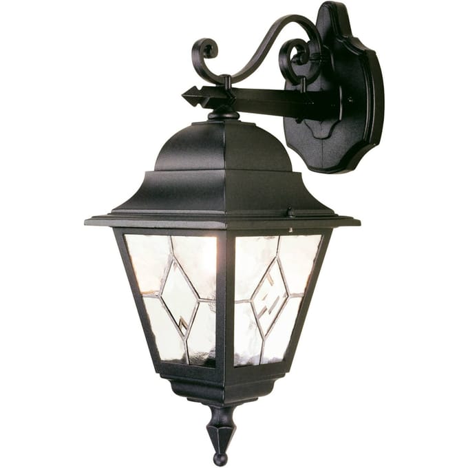 Elstead Lighting LED Wand Buitenlamp Norfolk | 1X E27 Max 60W | IP44 | Dimbaar | Black