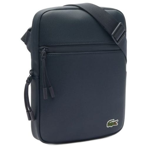 LACOSTE Schoudertas LCST Flat Crossover Bag Eclipse Donkerblauw