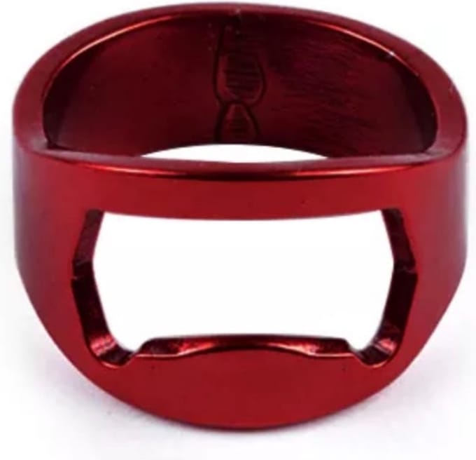 Ring - flesopener - gadget - cadeau - geschenk