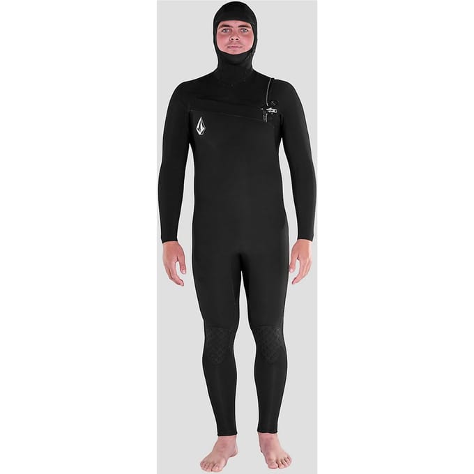 Volcom 4/3mm Hooded Chestzip Full Wetsuit zwart