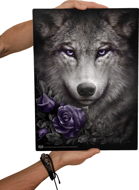 Spiral Wolf Roses Unisex Snijplank - meerkleurig - Standard