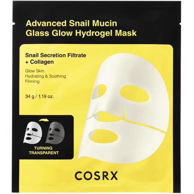 COSRX Advanced Snail Mucin Glass Glow Hydrogel Mask - 1 stuk
