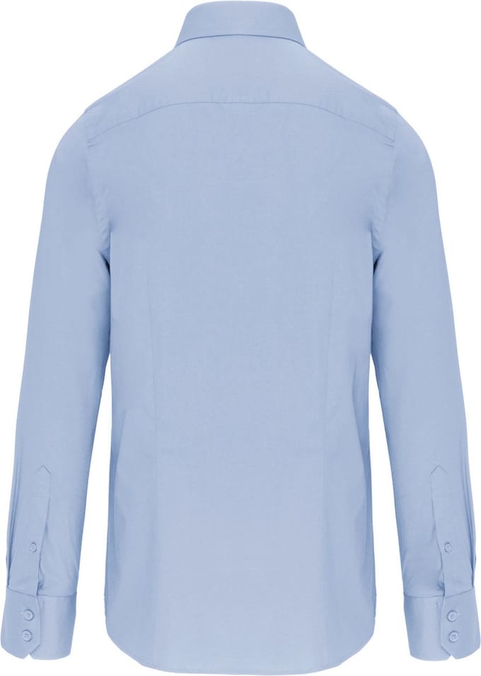 Kariban Getailleerd heren non-iron overhemd lange mouwen K522 - Bright Sky - M