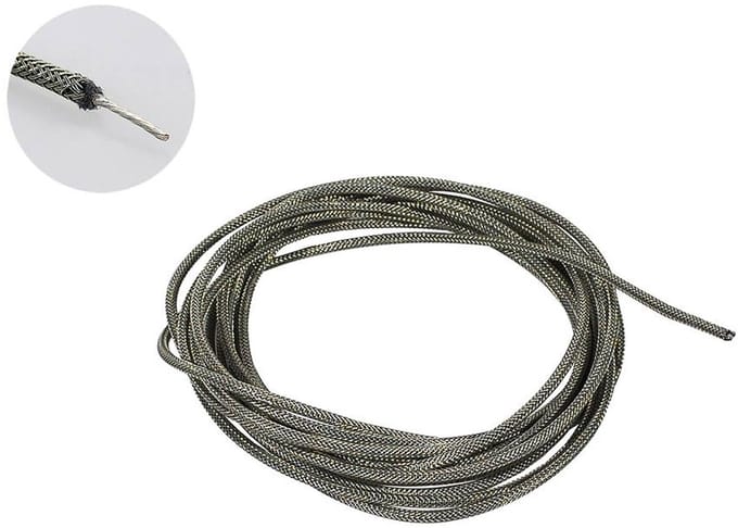 Boston PBWS10 Shielded Push Back Wire – 3 m, Gevlochten, USA Made