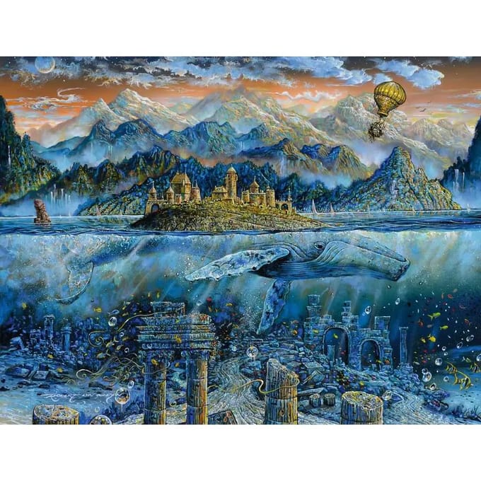 2000 stukjes wijze walvis puzzel Ravensburger