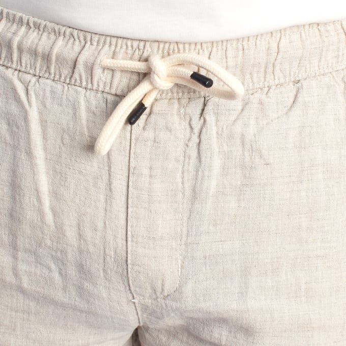 Heren Linnen Bermuda Shorts met Trekkoord HS24MBE09