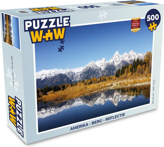 Puzzel Amerika - Berg - Reflectie - Legpuzzel - Puzzel 500 stukjes