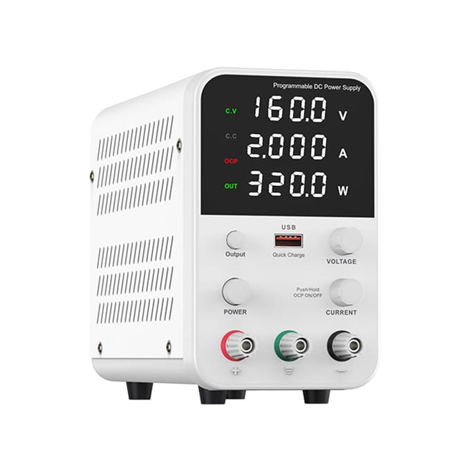 Alimentation cc de banc, Variable 160V 2A, affichage numérique, commutation réglable, alimentation régulée US Plug 30V 5A blanc