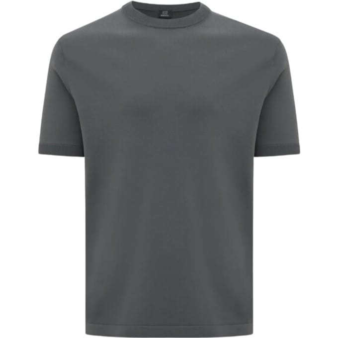 Genti Round Neck Ss T-shirts Grijs K4120-1260