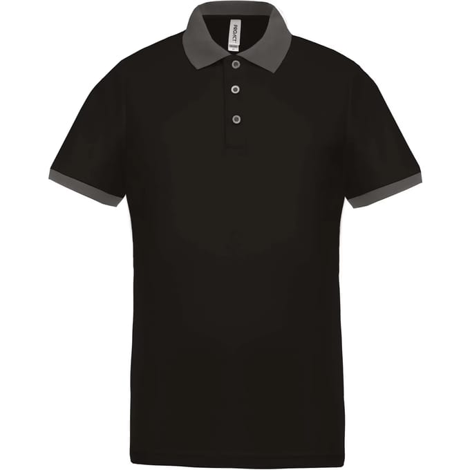 PROACT® Heren-sportpolo PA489 - Black - L