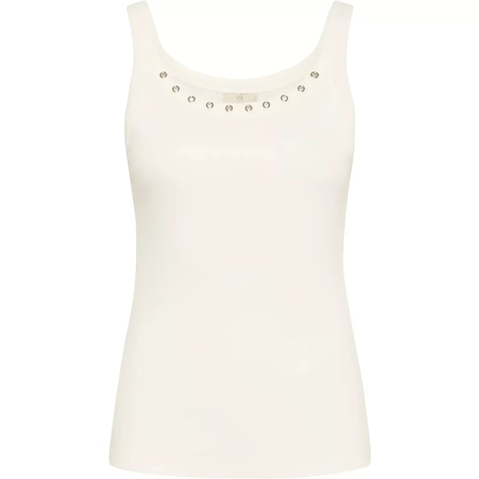 Damestanktop KAFFE Carna Eyelets