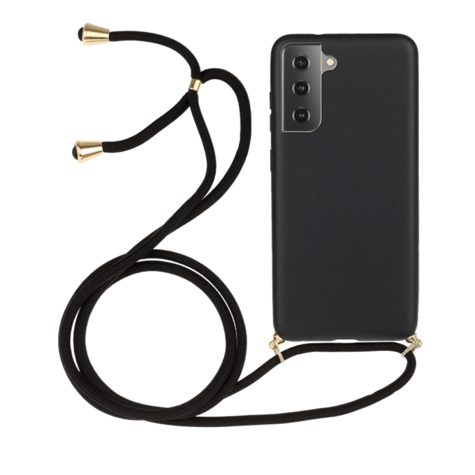 Mocaa Samsung Galaxy A14 telefoonhoesje met koord Zwart