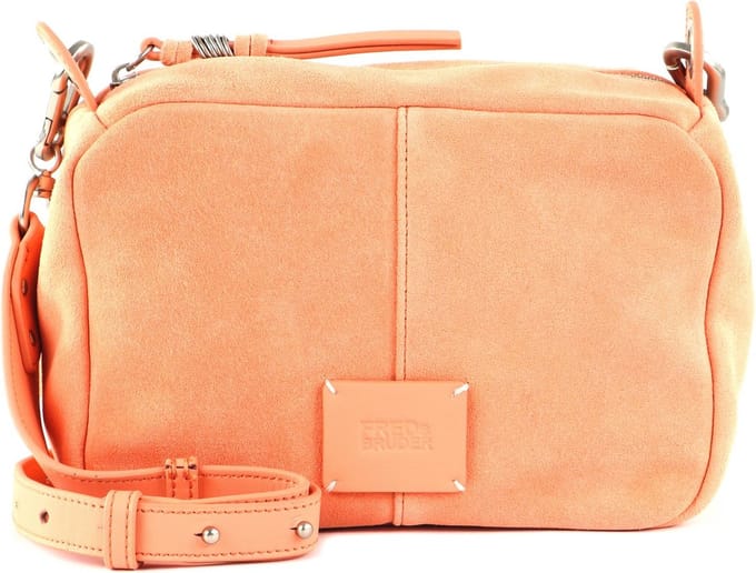 FREDsBRUDER Leren Schoudertas Lucin Box Crossbody Melon Oranje