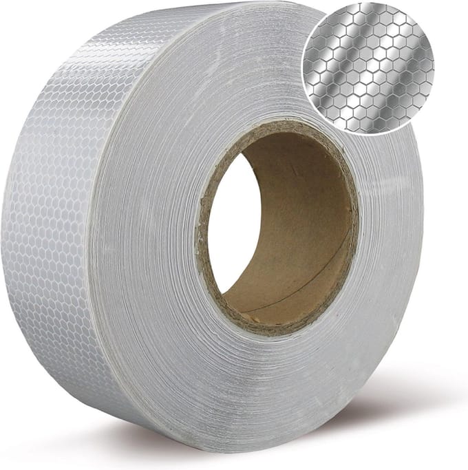 Reflectietape wit 50mm x 5mtr