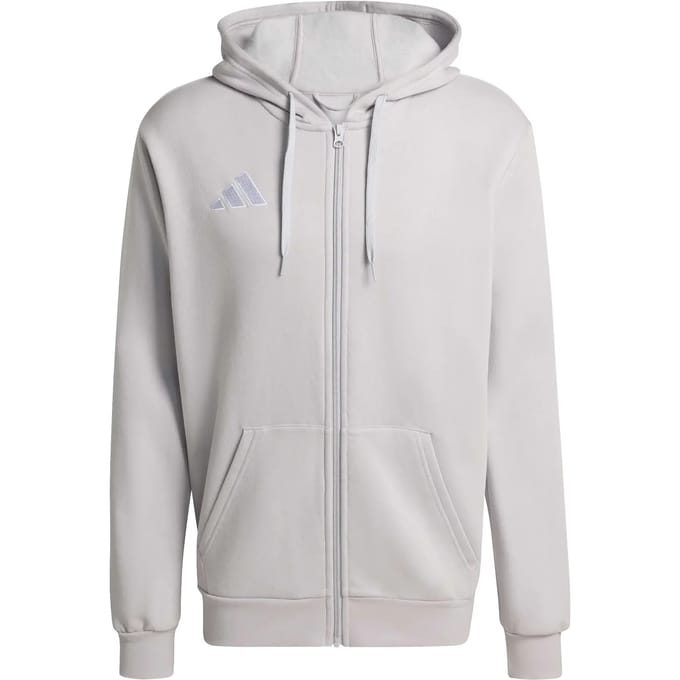 Adidas Performance Entrada26 Hoodie Met Lange Ritssluiting - Heren - Grijs