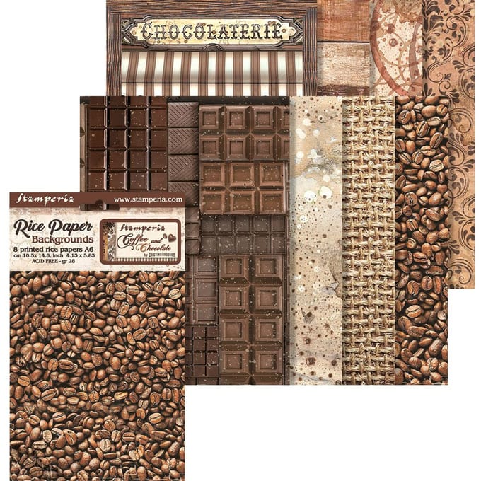 Motief strozijde achtergronden "Coffee and Chocolate"