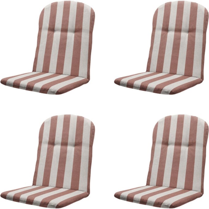 Madison kuipstoelkussen hoge rug amora - 96x45x3,5cm set van 4