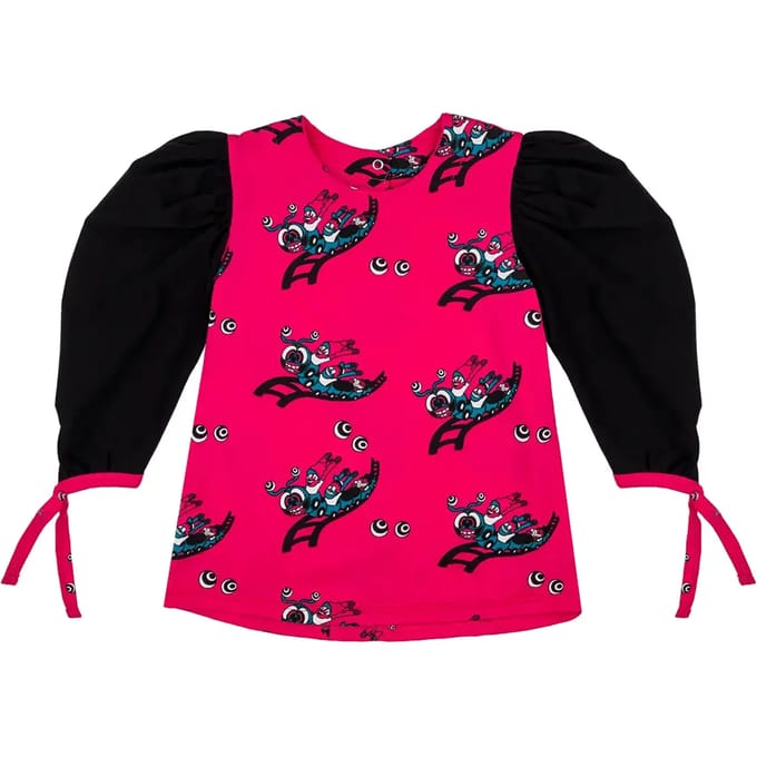 Meisjesblouse met lange mouwen Raspberry Republic
