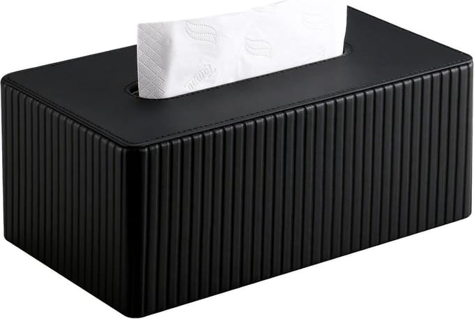 PU-leer tissuebox voor woonkamer, badkamer en kantoor