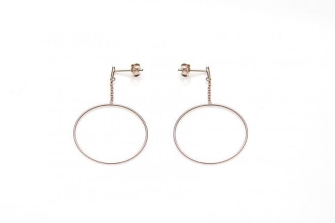 Karma Pull Through oorbel M1315 Hoop Studs
