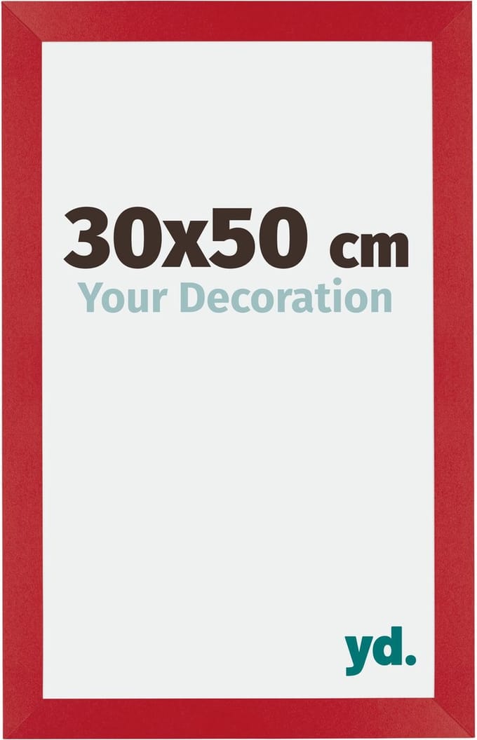 Your Decoration - Fotolijst 30x50 cm - MDF - Rood - Mura