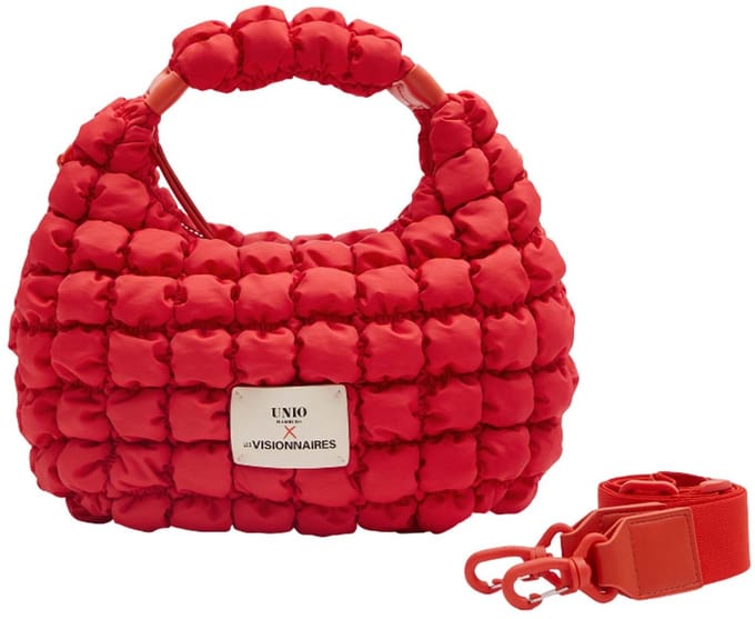 Unio Hamburg x Les Visionnaires schoudertas handtas Bubble Unio Kitzbuehel Cherry rood