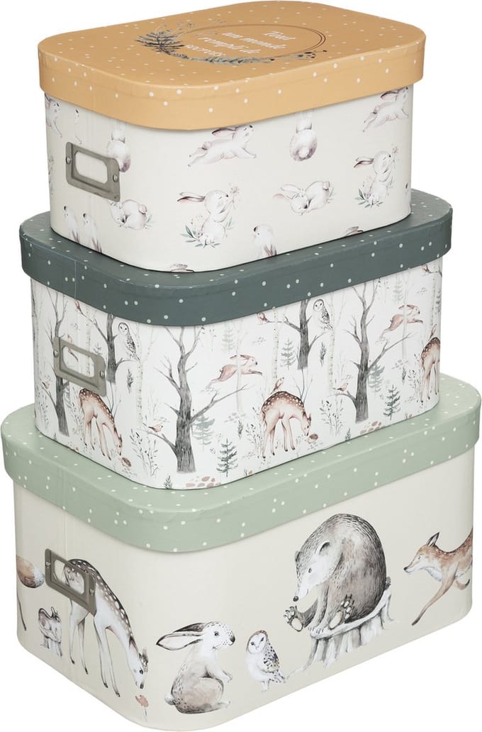 Atmosphera for kids Sierdozen met deksel 3 stuks