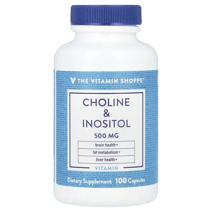The Vitamin Shoppe, Choline et inositol, 500 mg, 100 gélules