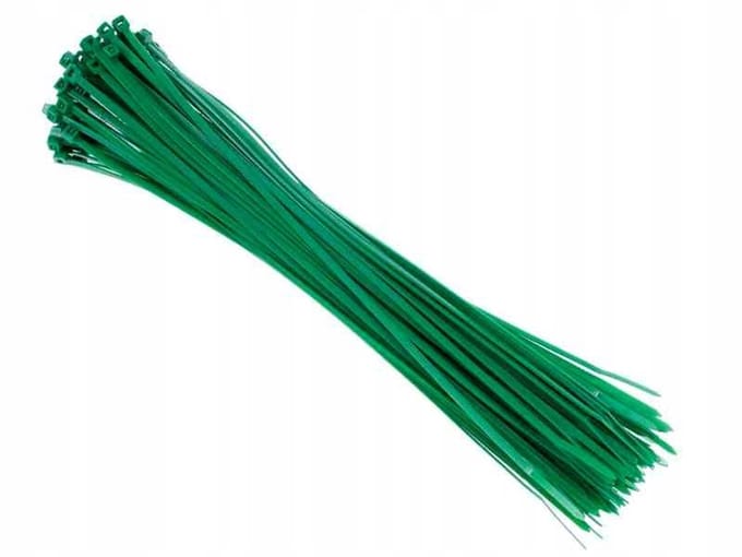 Kabelbinders nylon groen 300x3,6mm - 100 stuks
