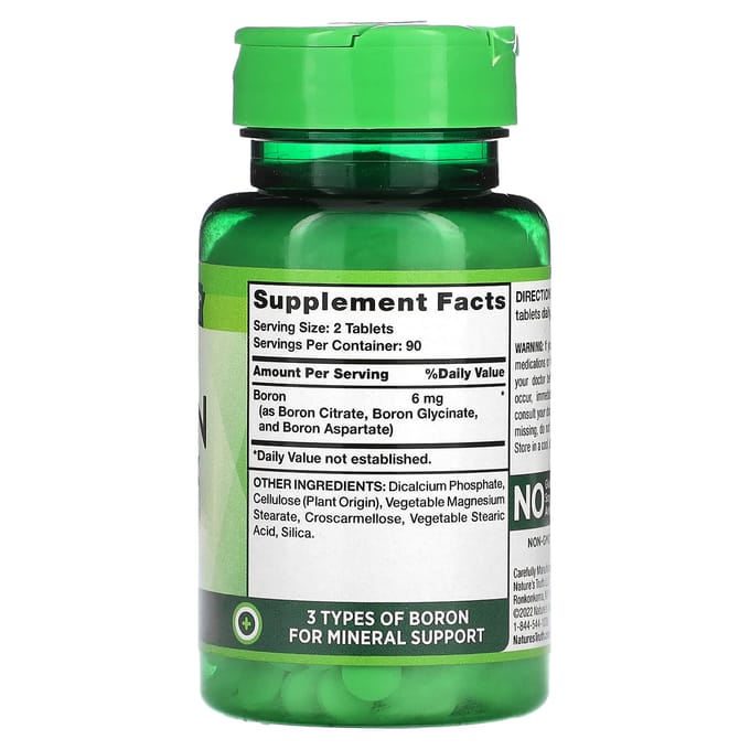 Complexe de Bore, Triple Action, 180 Comprimés (3 mg Par comprimé)