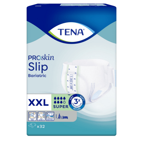 Tena Proskin Slip Super XXL (Bariatrisch) - 4 pakken van 32 stuks
