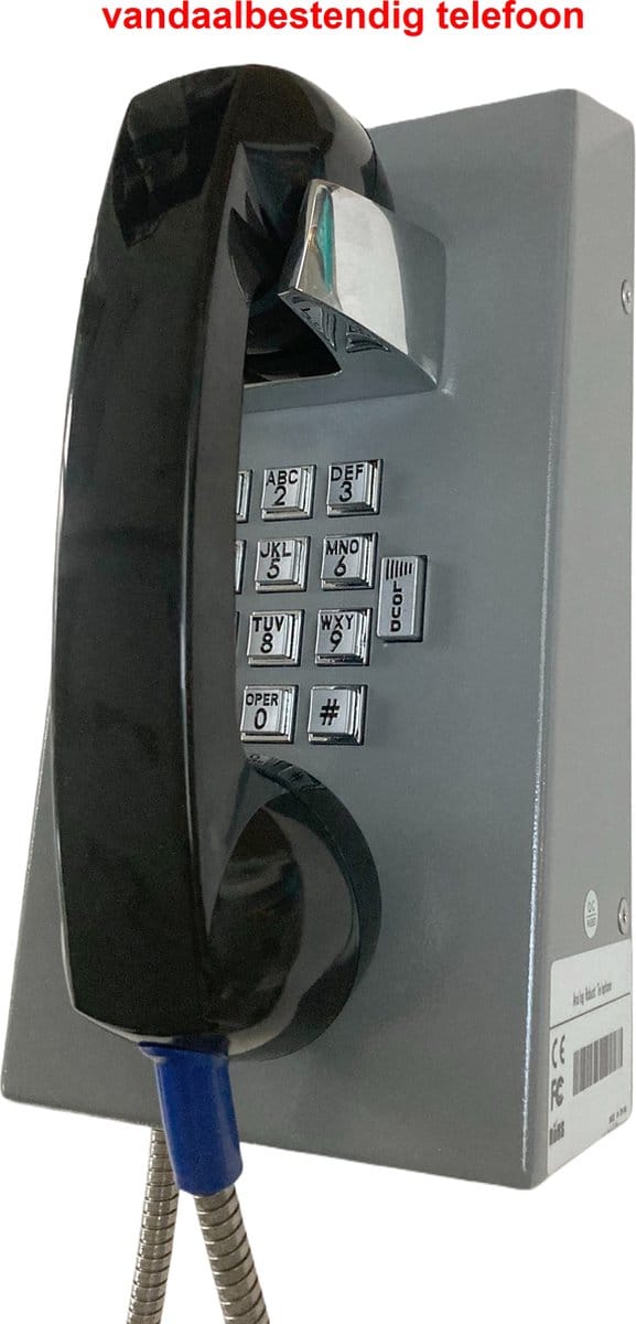 INDUSTCOM YTCS10 telefoon - vandaalbestendig - analoog - wandtelefoon