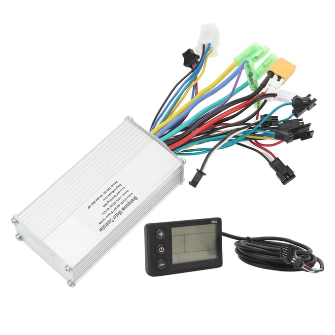 Elektrische Fiets Controller Set 36V 48V 60V 500W 28A Borstelloze 3 Modes Controller 866 LCD Display Paneel white