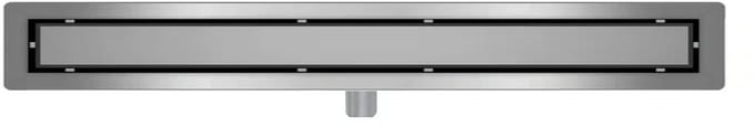DutchLine - Douchegoot met flens en tegelrooster - RVS - 1800x70mm