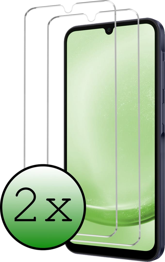 Screenprotector - 2 Stuks Geschikt voor Samsung Galaxy A25 - Extra Sterk - Beschermglas - Gehard Glas - Tempered Glass - Screen Protector