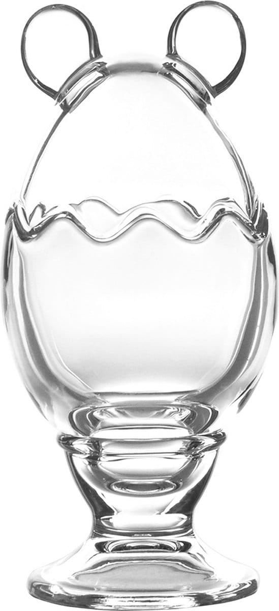 Clayre & Eef Glazen potje Ø 8x17 cm Transparant Glas