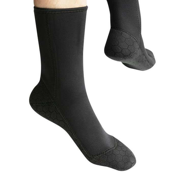 SLINX 3mm Neopreen Duiksokken Surfsok Snorkelsok Watersportuitrusting (L) black