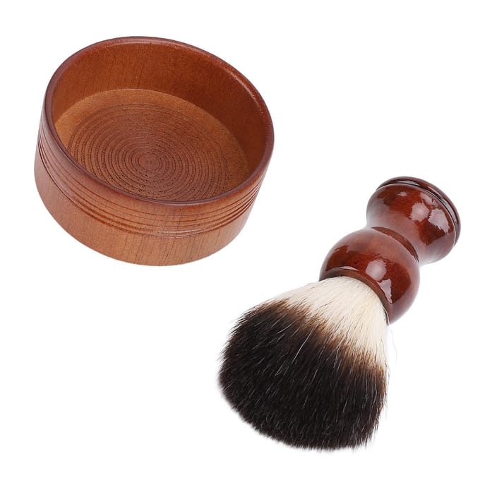 Scheerkwast Kit Mannen Scheerset Haar Scheerkwast Scheerkom voor Kapper Reizen Hotel black