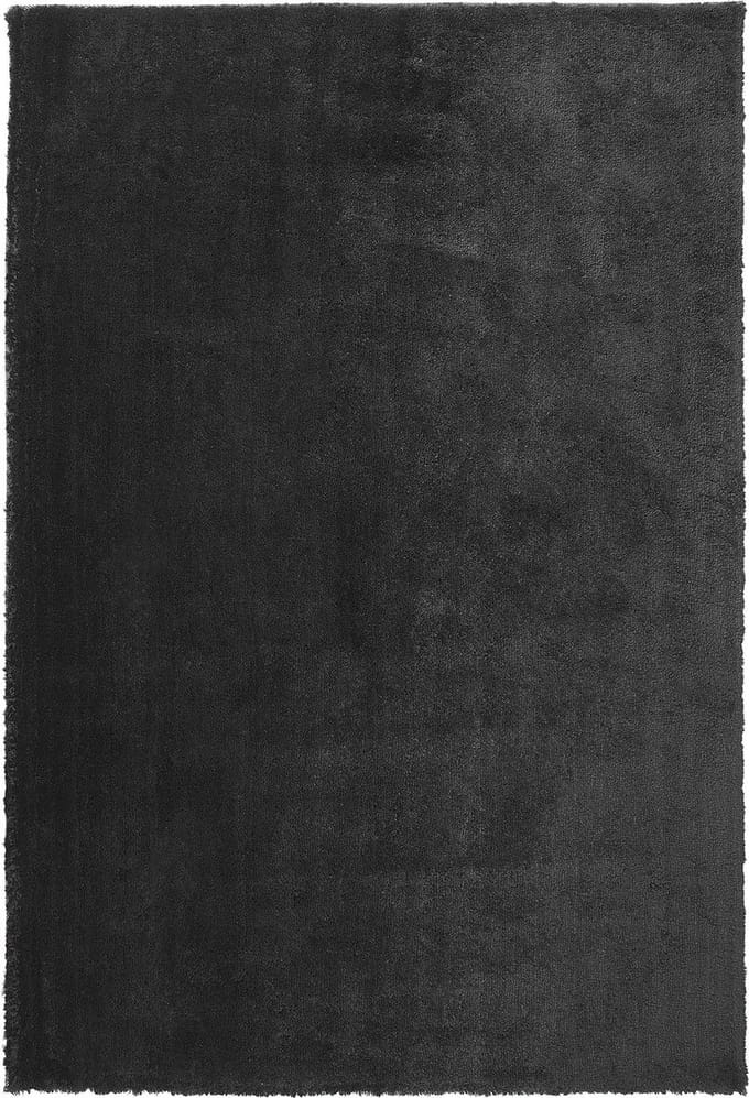 EVREN - Shaggy vloerkleed - Zwart - 140 x 200 cm - Polyester