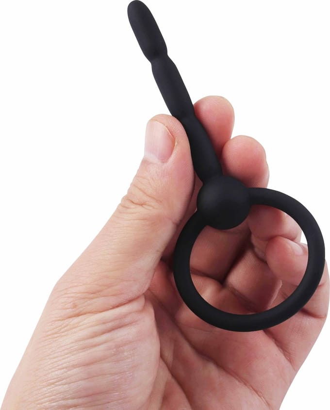 Banoch | Penisplug Adagdak | max. Ø 8 mm | siliconen | zwart