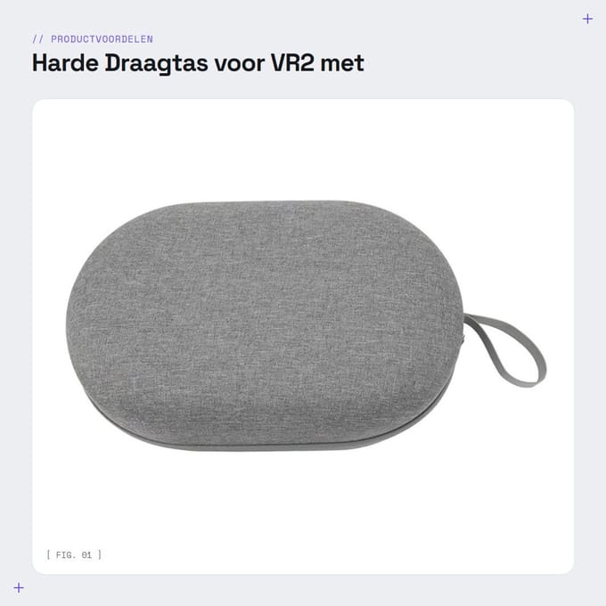 Dailygoods - Harde Draagtas voor VR2 met Waterdichte Bescherming