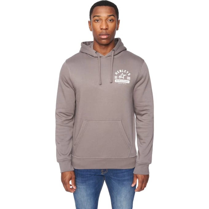 Henleys Heren Upton Hoodie (Donkergrijs)