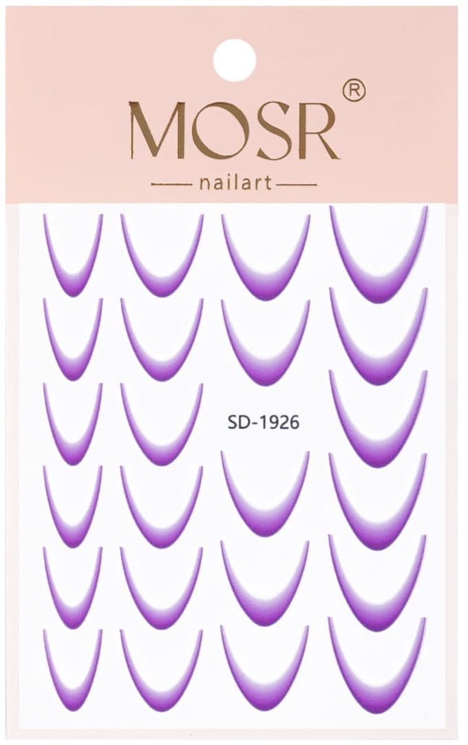 GNB-LAB Ombre-Stickers - Zelfklevend - 23 Stuks - Paars - SD-1926