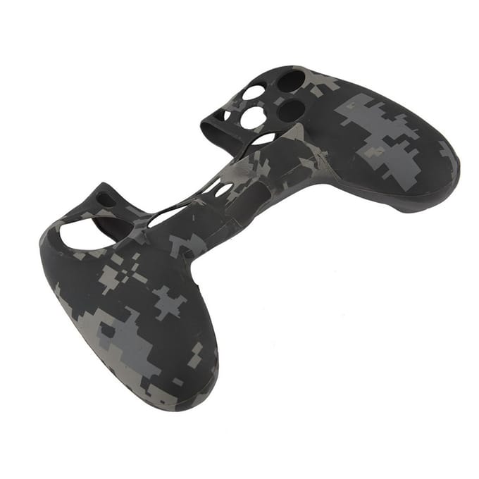 Zachte Siliconen Hoes Stofdichte Case Handgreep Cover Voor PS4 Controller Grijs grijze kleur