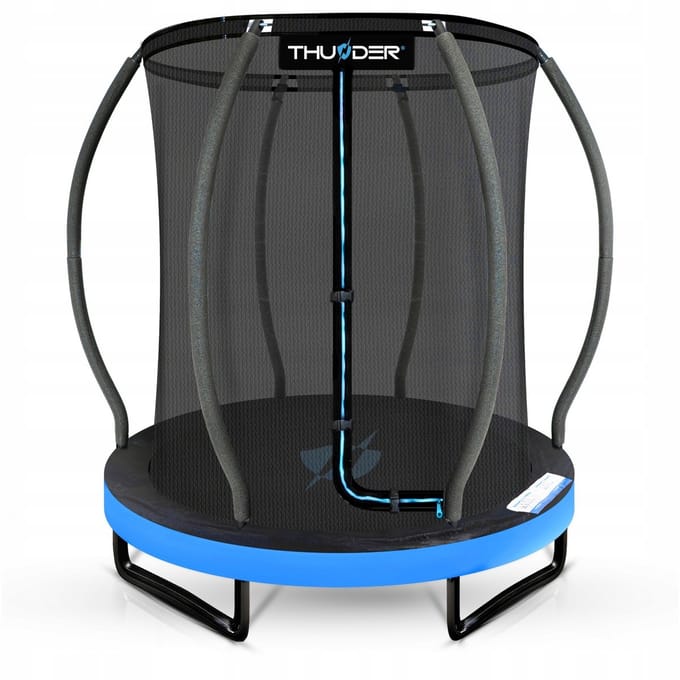 Thunder Trampoline 140 cm – Ronde Trampoline – Max. 50 kg – Blauw