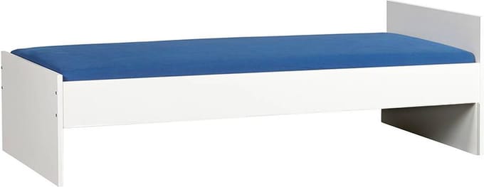 Bedframe 90X220 cm - Wit - Effen