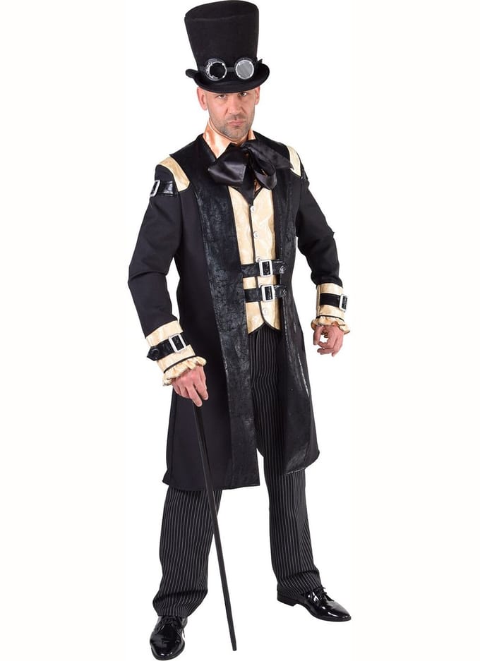 Luxe Steampunk jas man - Maat M